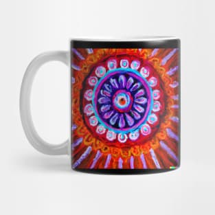 Colourful Mandala design Impressionist painting Mug